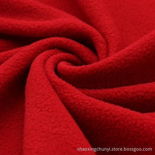 Polar fleece två sidor borste och en sida anti-pilling fleece tyg